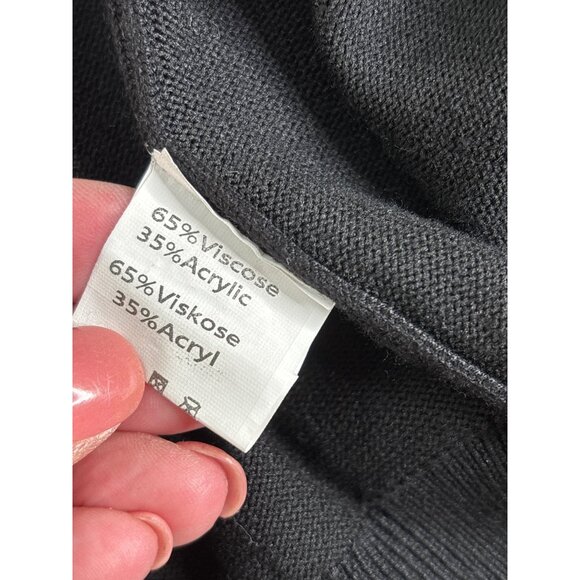 Paul Jones Men's Black Reverse Zip Cardigan Sweater Size XL - Picture 5 of 10